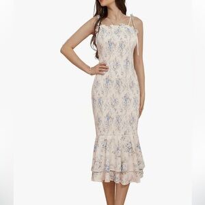 GRACE KARIN Floral Smocked Sundress – Size Medium – $30 (Runs Large)